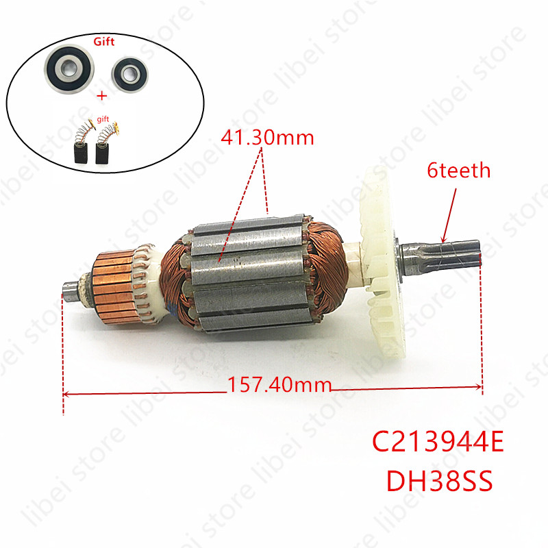Power Tools Hammer - Armature C213944E 360875E for HITACHI DH38MS