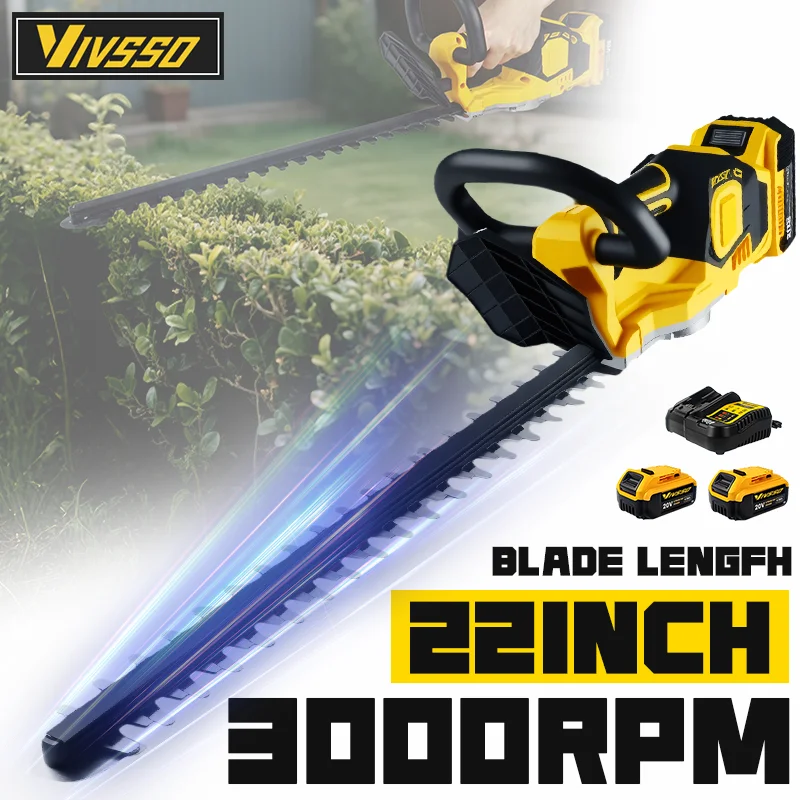 Power Tools Dewalt - VIVSSO Cordless Electric Hedge Trimmer Lawn