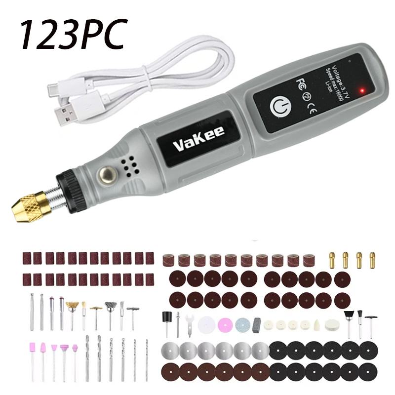 Power Tools Universal Battery - Vakee 16000RPM Rotary Tool, 3.7V USB