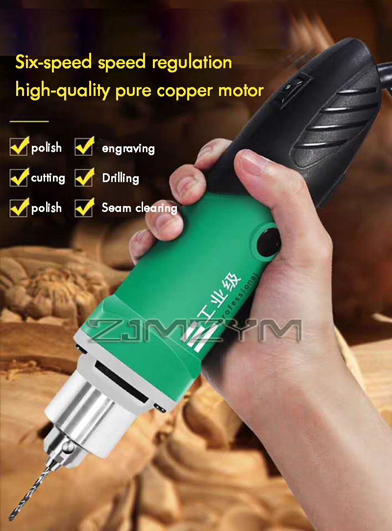 Power Tools Brand - 6-Position Variable Speed High-Power Engraver Electric