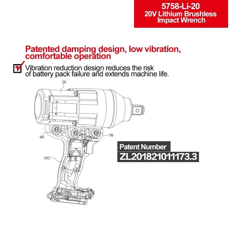 Devon 20V large torque three t - Power Tools Battery review and price