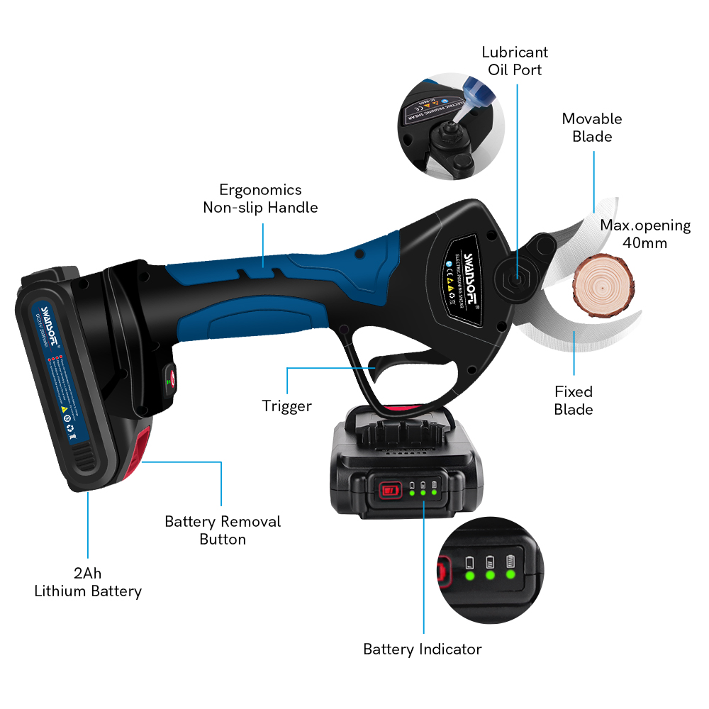 Electric Pruning Shears 40MM S - Power Tools Battery review and price