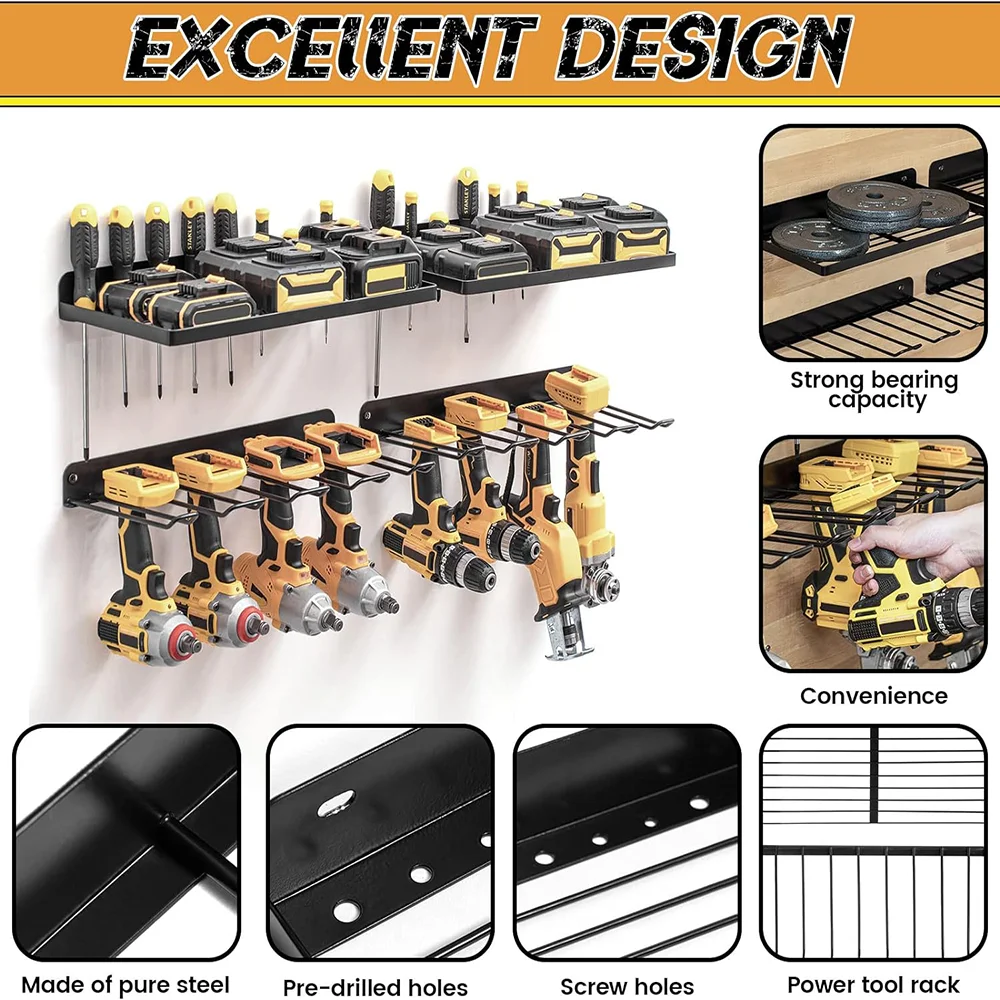 Power Tool Wall Mount Holder H - Power Tools On Pegboard review and price